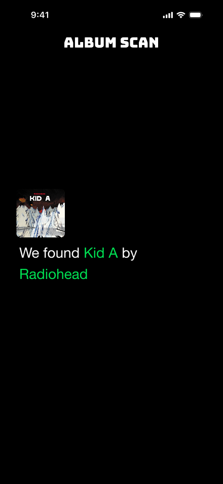 AI identifying the album